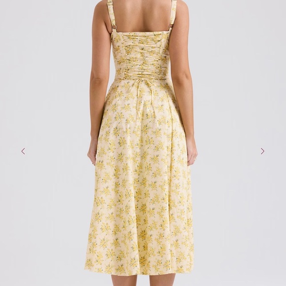 House of CB Carmen dress in Buttercup - Picture 3 of 6